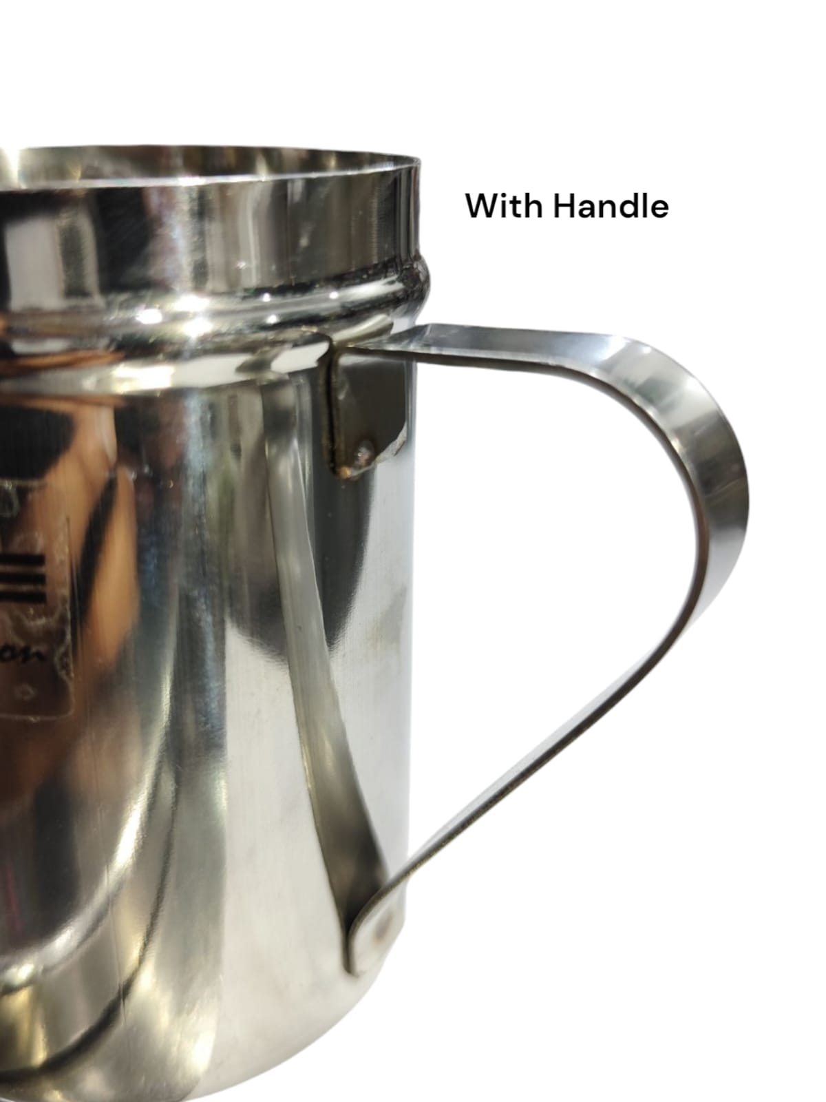 GHEE POT STAINLESS STEEL WITH HANDLE - 200ML
