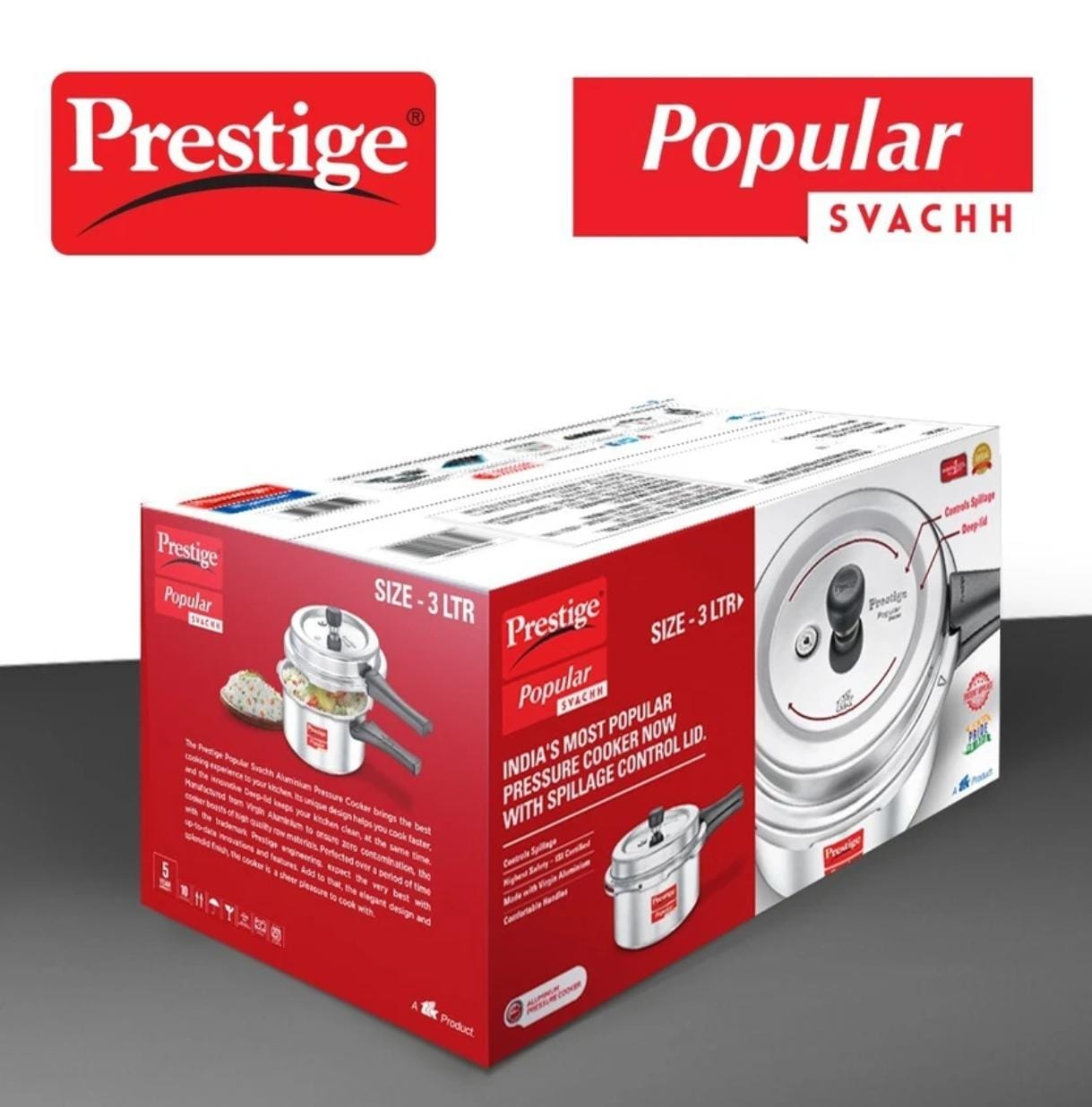 PRESTIGE COOKER ALUMINIUM SVACHH - 3 LTR