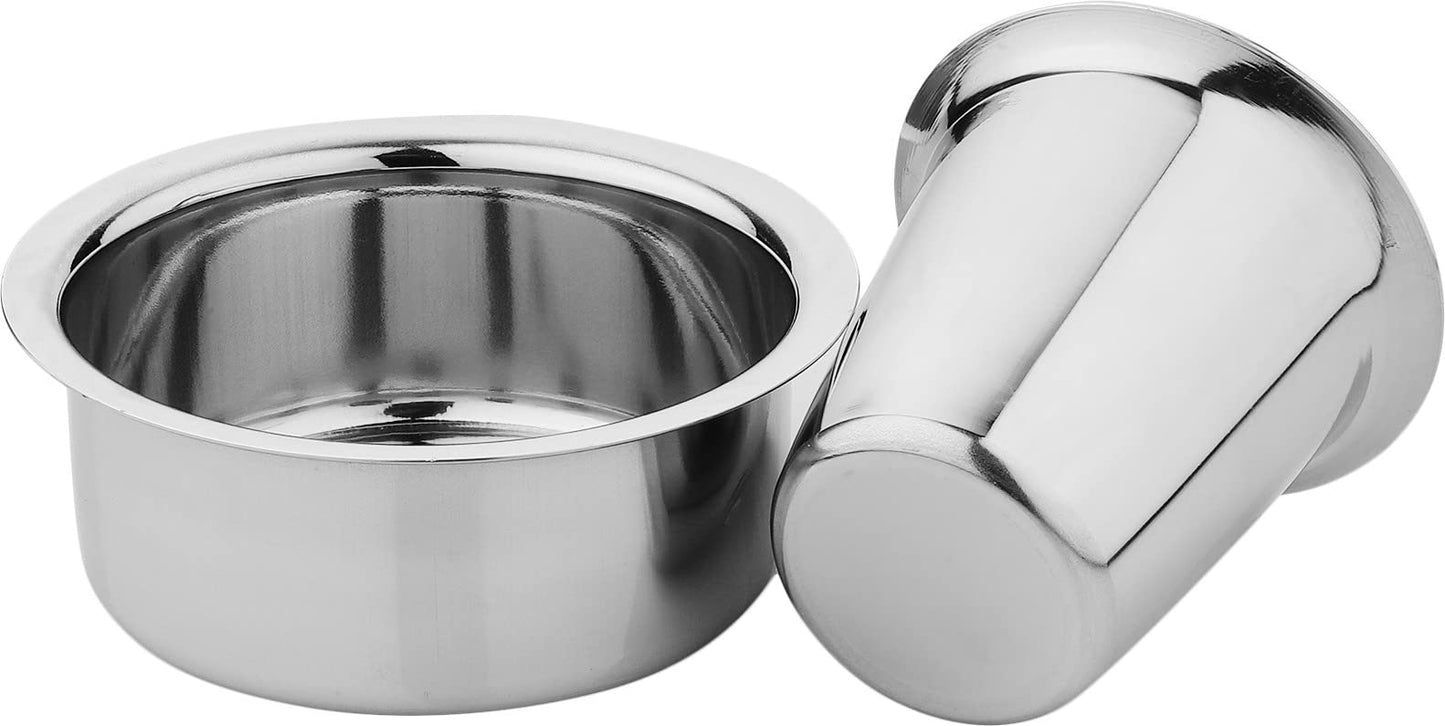 COFFEE GLASS WITH DABARA STAINLESS STEEL - 140ML