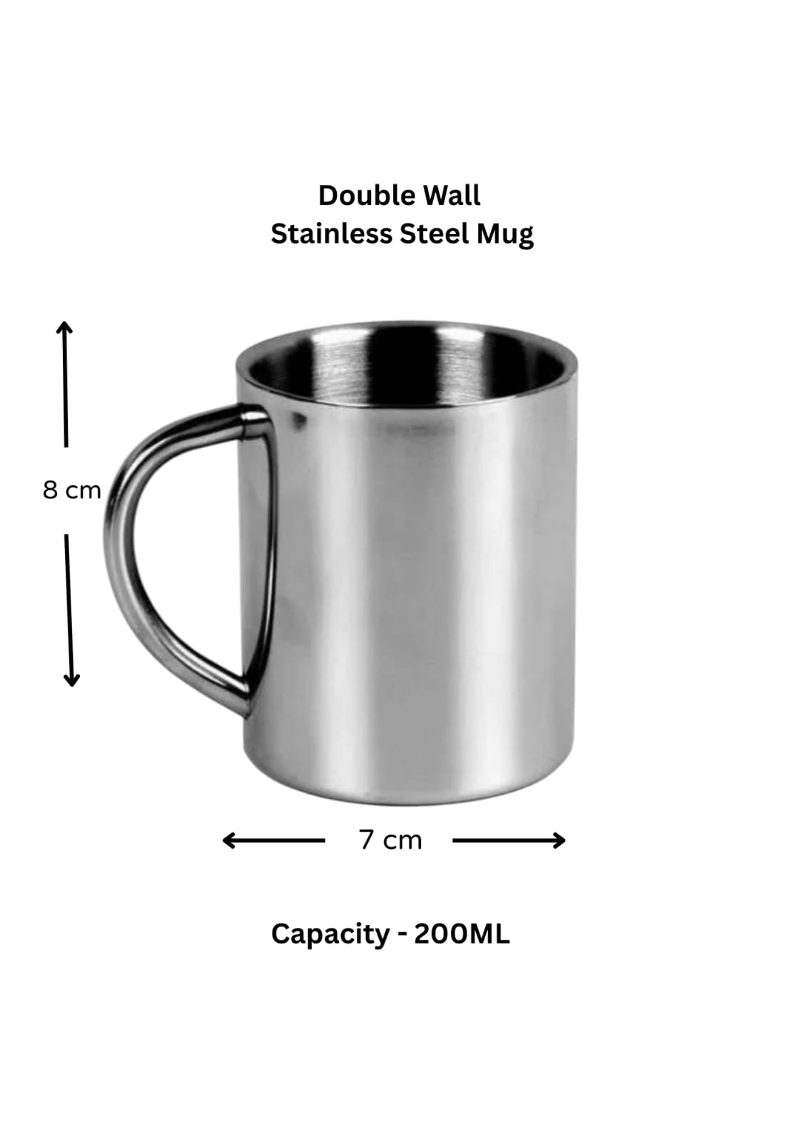 STAINLESS STEEL DOUBLE WALL - MUG