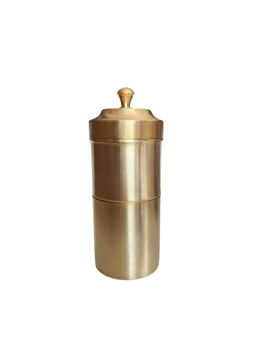 Buy Premium Brass Coffee Filter Online | Traditional South Indian Filter Coffee Maker