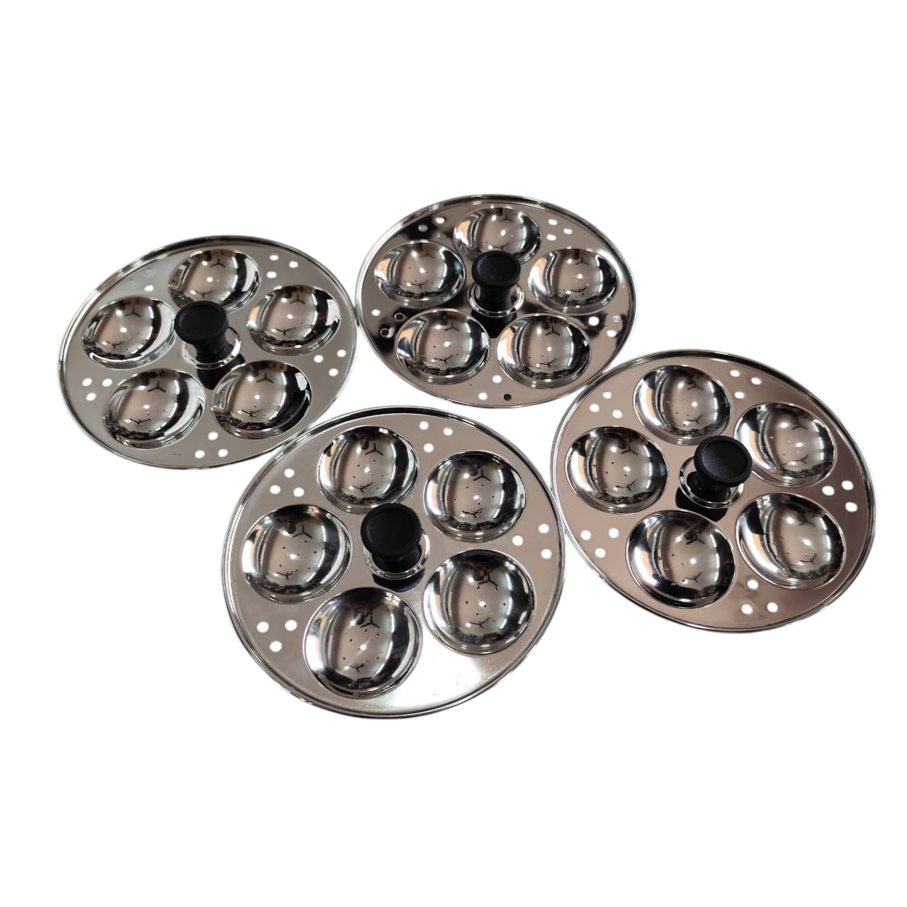 Mini Idly Pot – 20 Mini Idlis Maker | Stainless Steel Mini Idli Cooker with 4 Plates