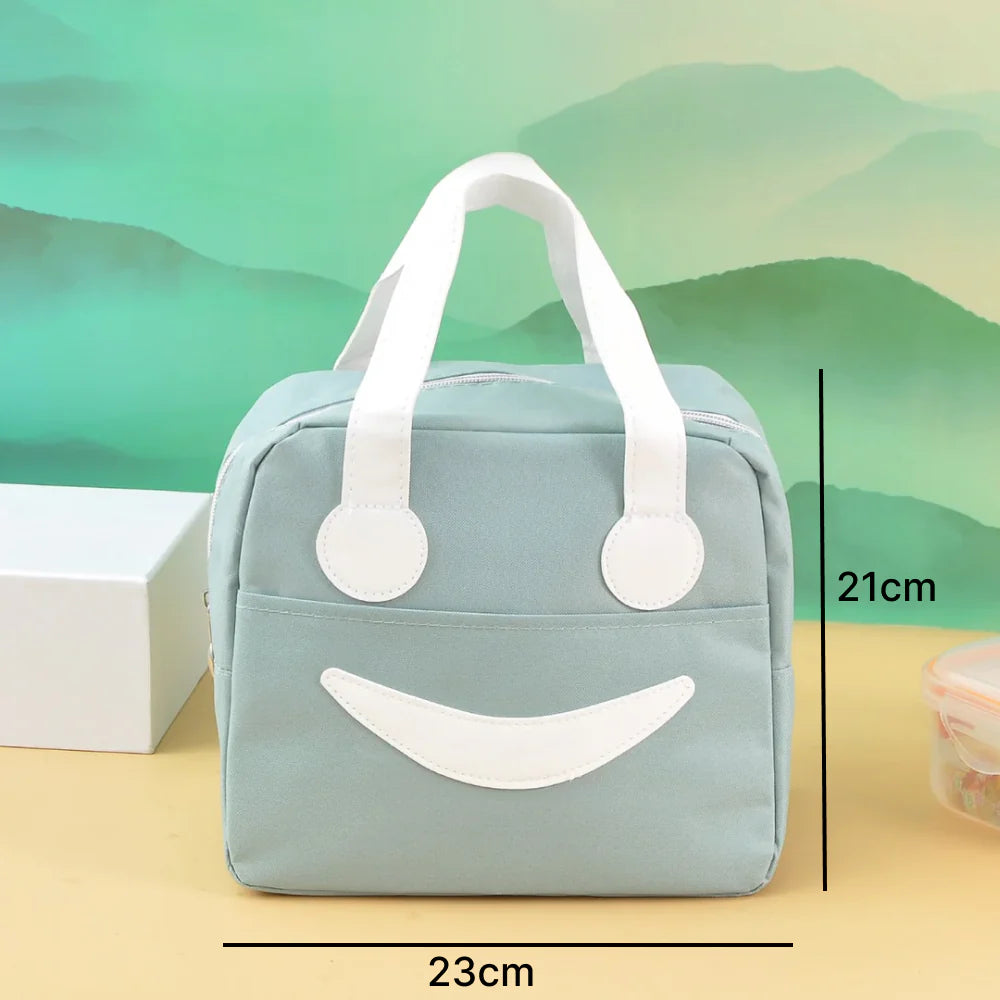 Smiley lunch bag with Stylish and elegant