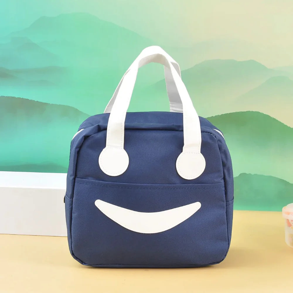 Smiley lunch bag with Stylish and elegant