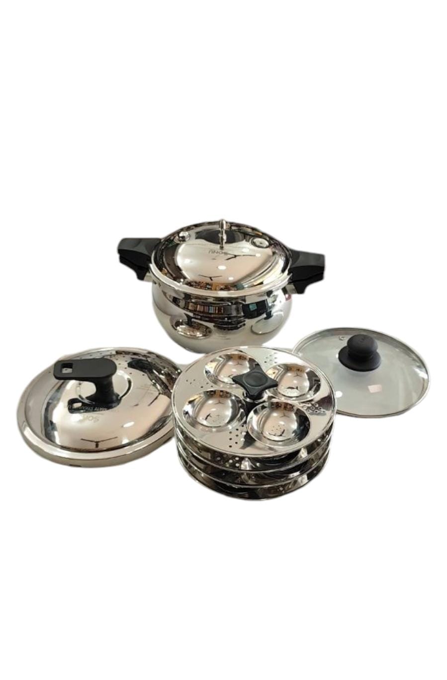 STAINLESS STEEL COOKER - MULTI COOKER - CHEF MATE TRIPLY BASE - 5.4 LTR
