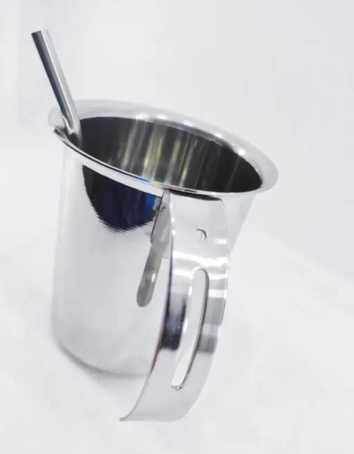 STAINLESS STEEL GLASS WITH STRAW & HANDLE - KIDS