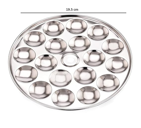 MINI IDLI PLATE STAINLESS STEEL - 18 MINI IDLI