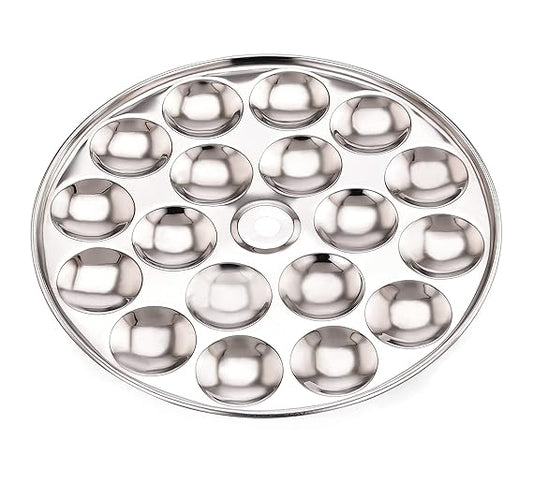 MINI IDLI PLATE STAINLESS STEEL - 18 MINI IDLI