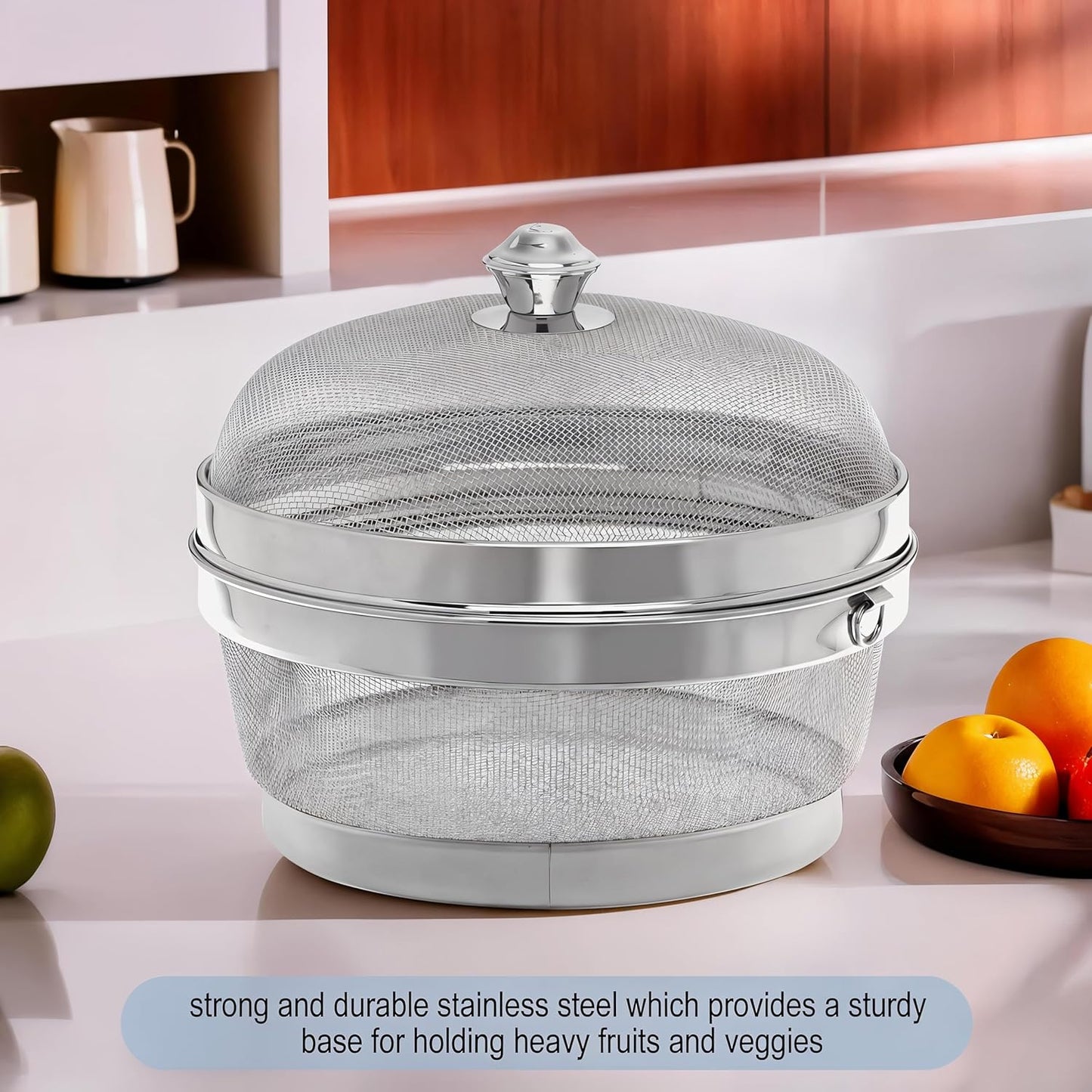 FRUIT BASKET STAINLESS STEEL - BIG